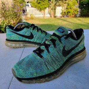 Nike Mens Flyknit Airmax 620469-009 Green Tranquil